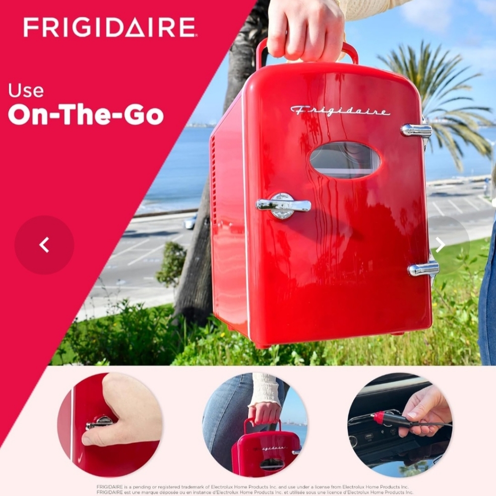 Frigidaire Red Mini Fridge - Picture 2 of 5